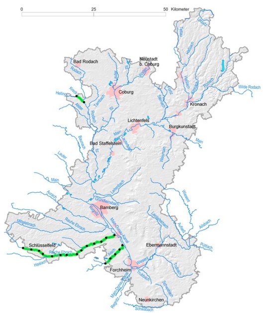 Karte des Amtsgebietes mit Links zu weiteren Informationen