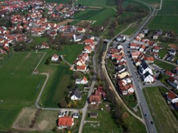Luftbild Hochwasserschutz Drosendorf