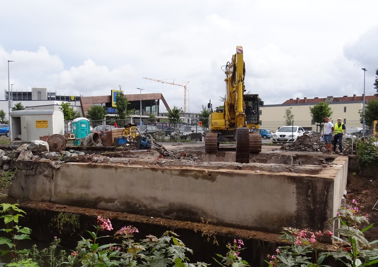 Foto: Rückbau des Lauterkraftwerks