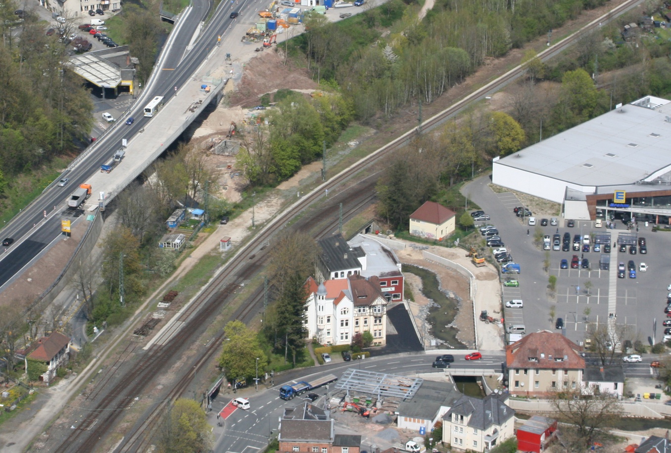 Luftbild: BA 4 – Kanonenwegbrücke bis Brücke B 4