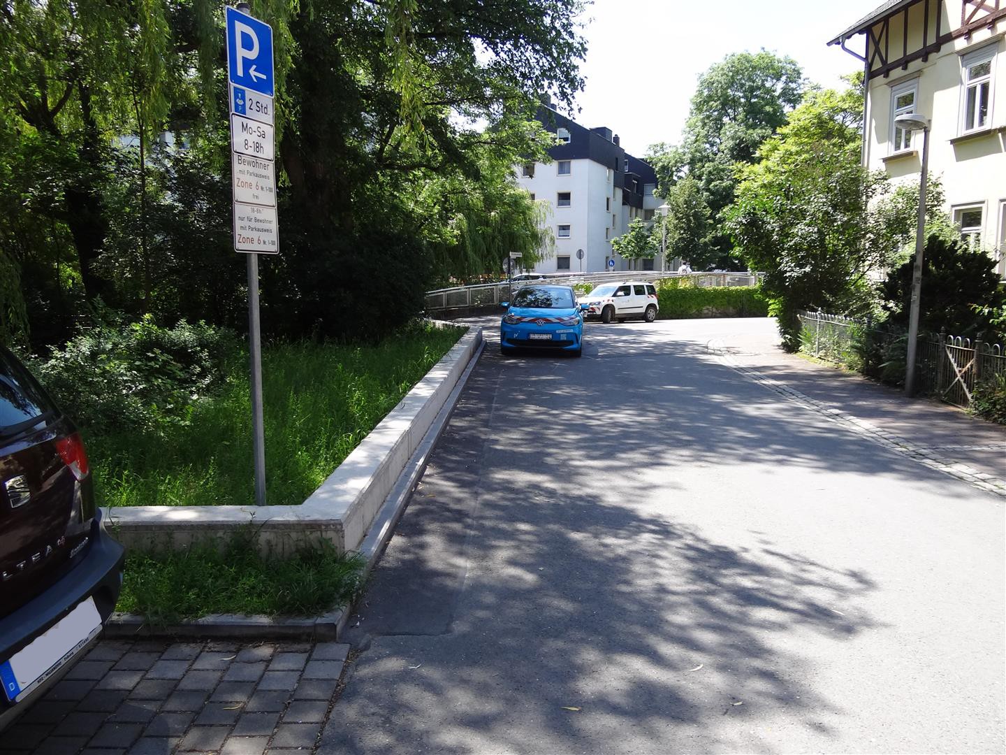 Foto: HWS-Mauer in der Gartenstraße 