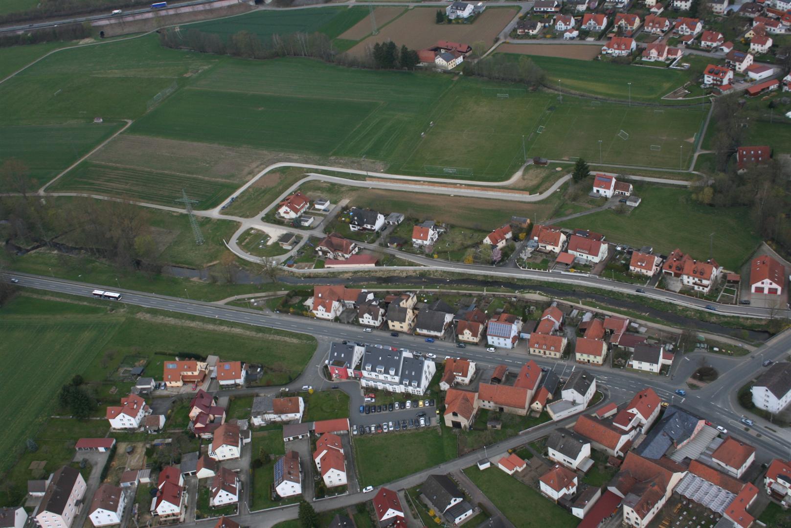 Luftbild Hochwasserschutz Drosendorf (Stand: April 2015)