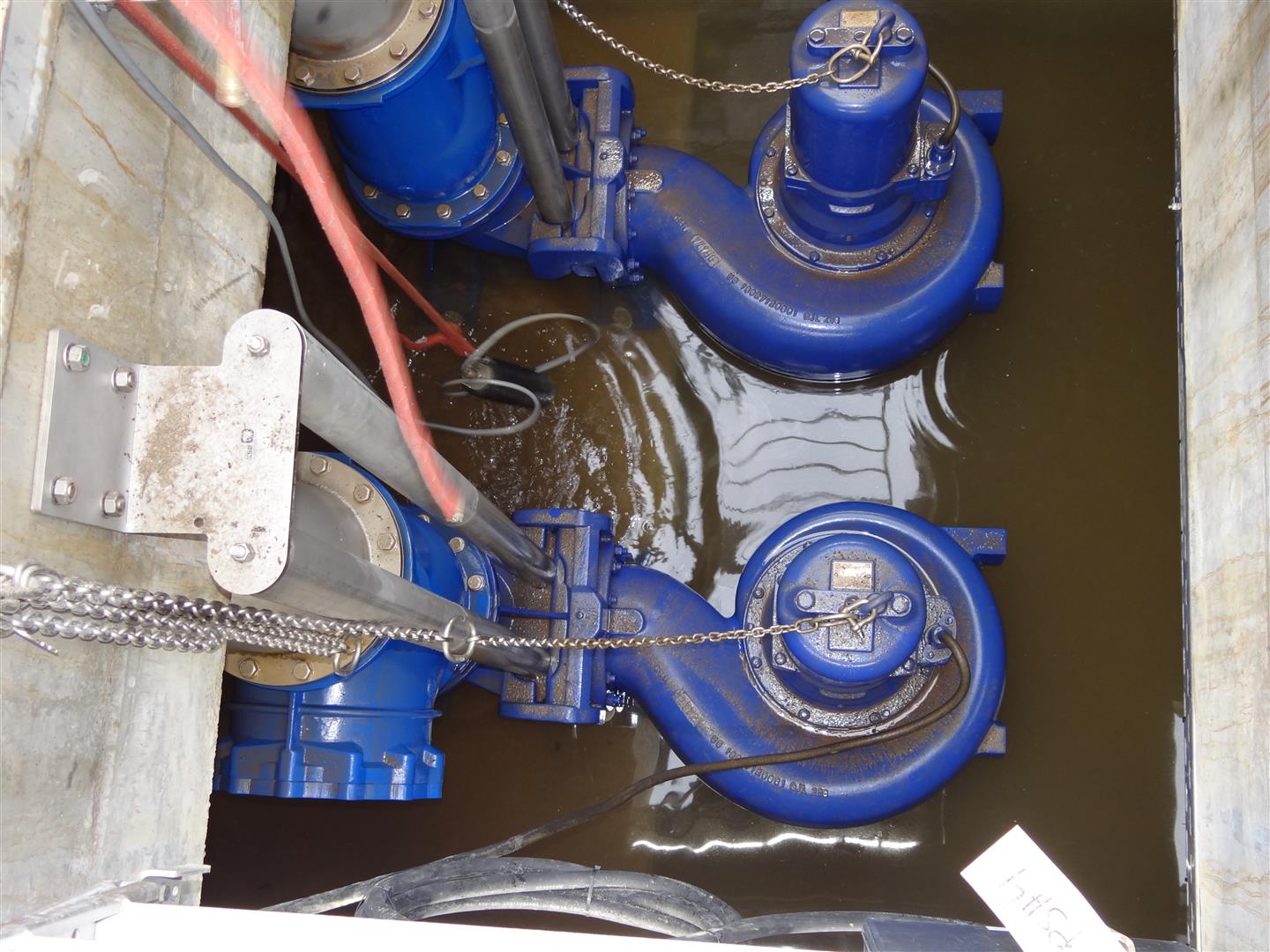 Bild: Die Pumpen des PSH 4 beim Probelauf