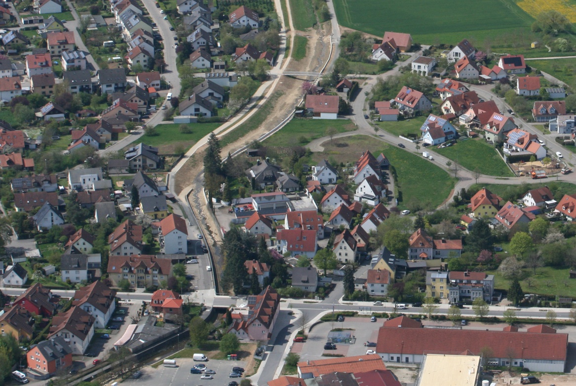 Luftbild: Gründleinsbach (Baubereich 5), Gewässeranpassung