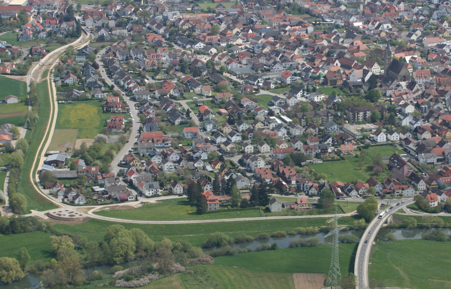 Luftbild: Maindeich (BB 1) mit Bastion