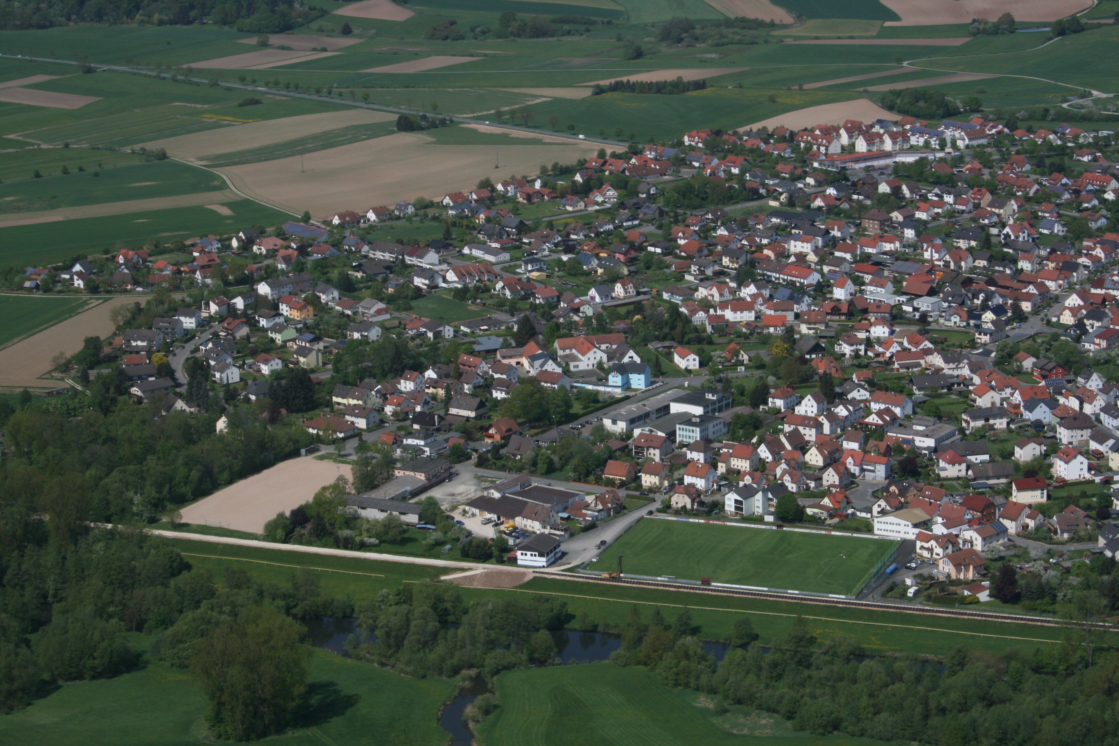 Luftbild Hauptdeich Michelau Luftbild Hauptdeich Michelau
