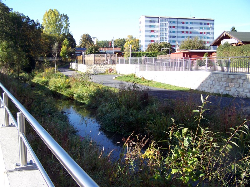 Blick auf die Angergärten Blick auf die Angergärten