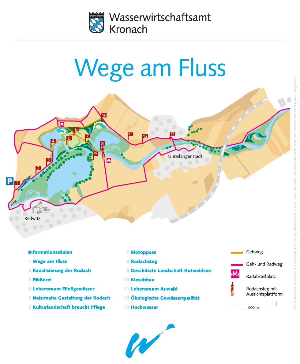 Lageplan des Lehrpfads